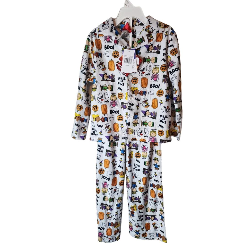 Peanuts Snoopy Two Piece Halloween Pajama Set, NWT, Kids Size 4